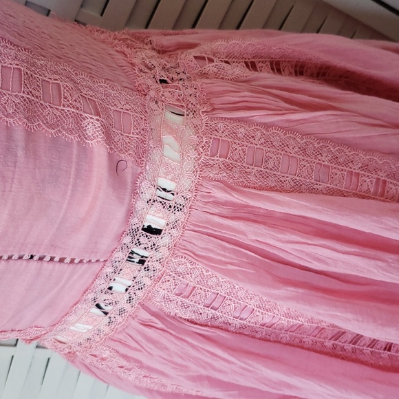 Free People Pnk Lace Sleeveless Mini Dress Size S - Picture 7 of 8
